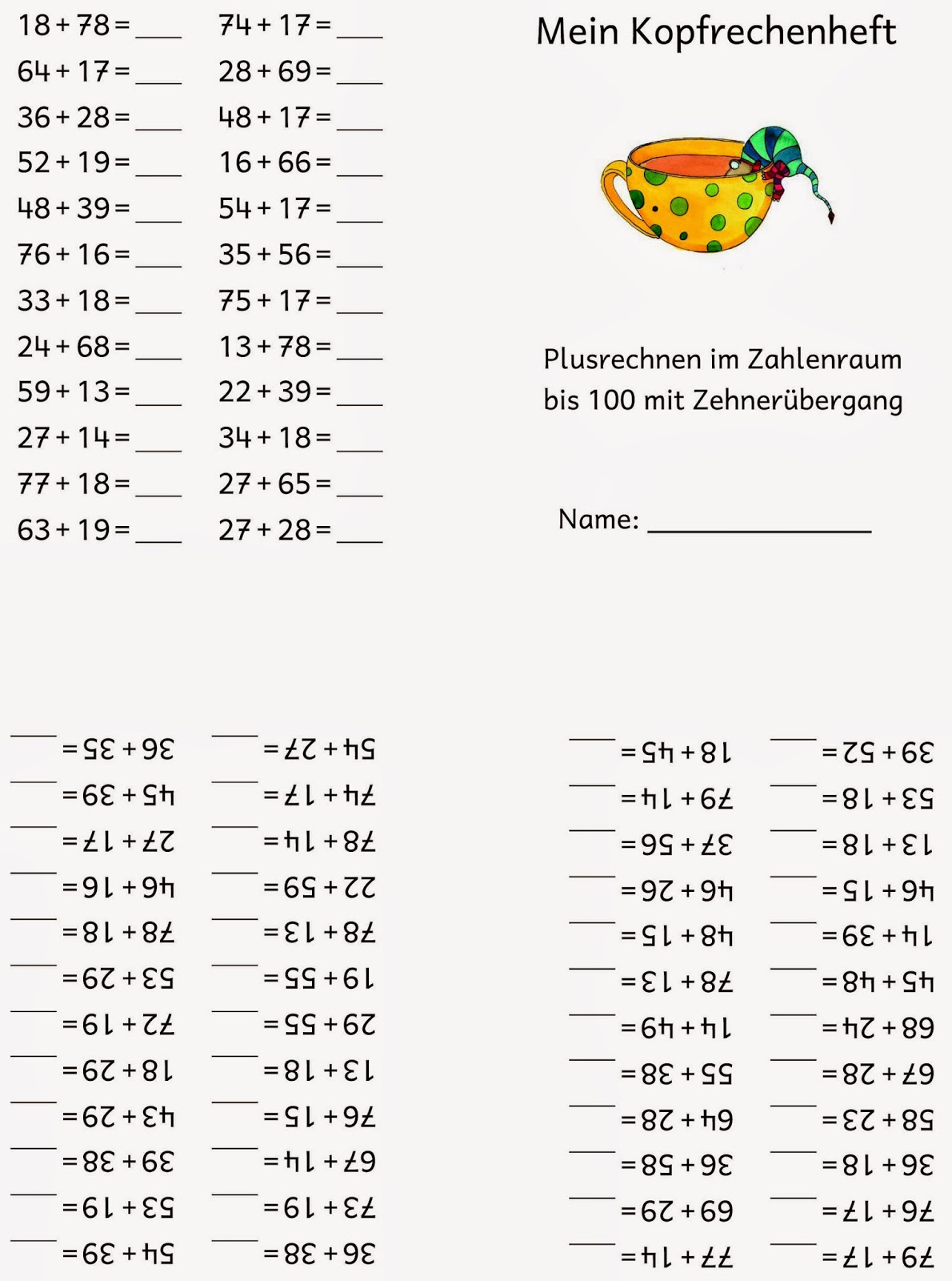 Lernstübchen: Kopfrechnen (2)